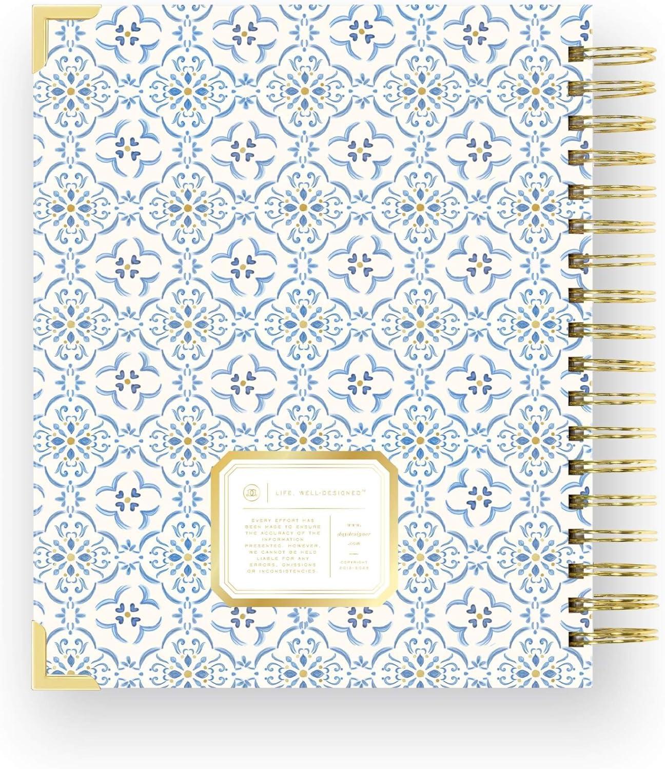 imageDay Designer 202627 Weekly Planner July 2026 June 2027 74x95 Page Size Glossy Laminated Cover Black Stripe 202627Casa Bella 202627