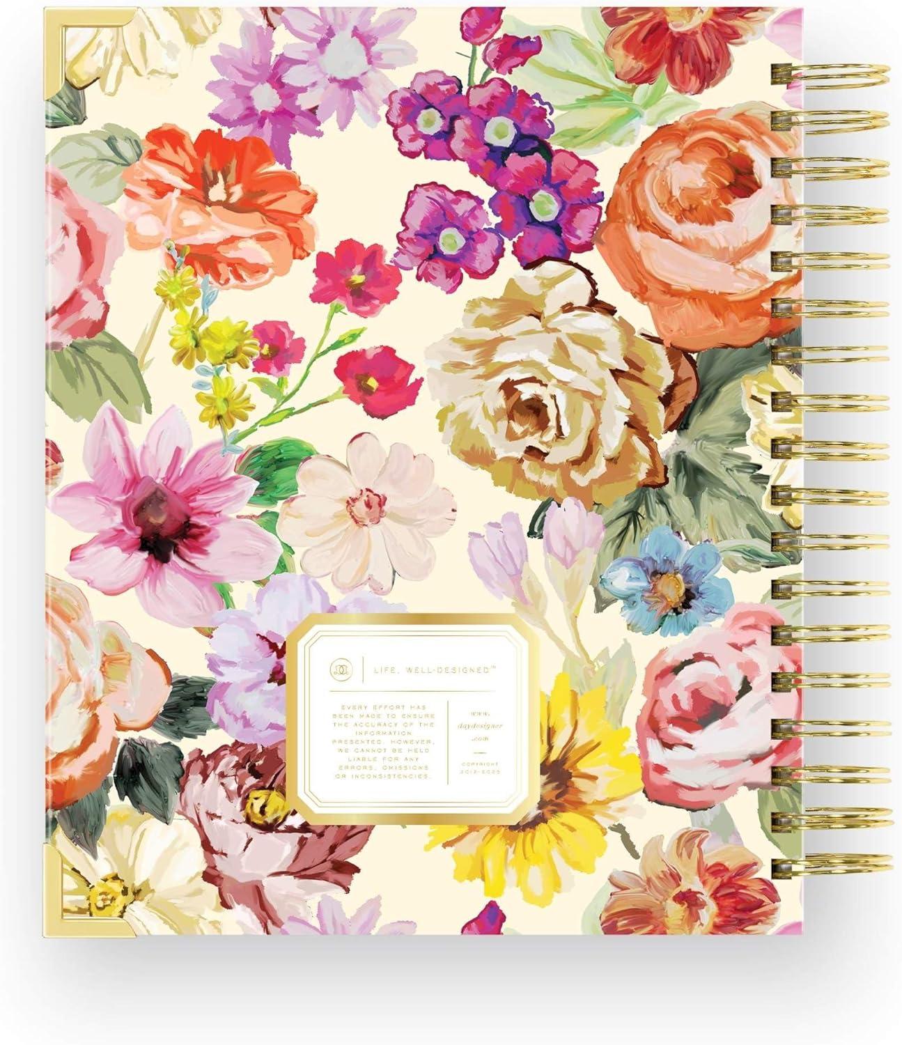 imageDay Designer 202627 Weekly Planner July 2026 June 2027 74x95 Page Size Glossy Laminated Cover Black Stripe 202627Oh So Lovely 202627