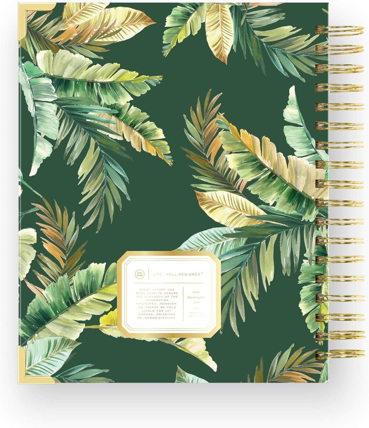 imageDay Designer 202627 Weekly Planner July 2026 June 2027 74x95 Page Size Glossy Laminated Cover Black Stripe 202627St Barts 202627