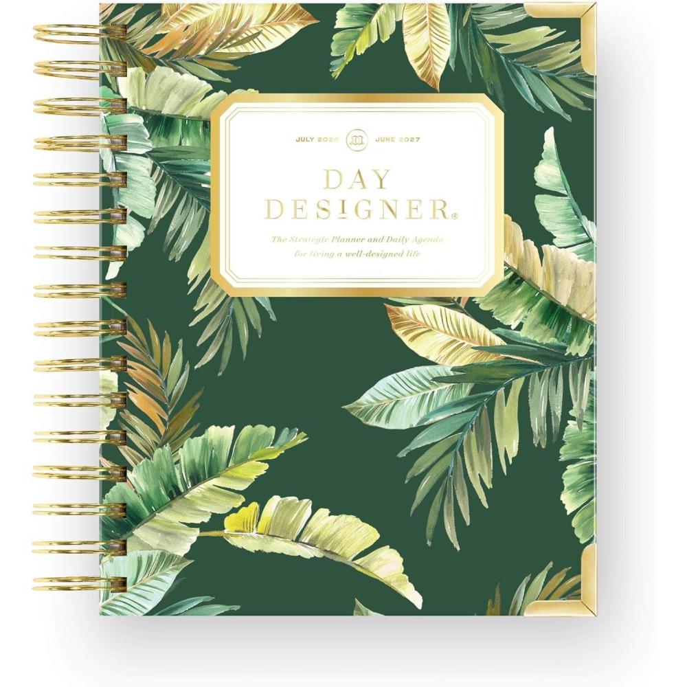 imageDay Designer 202627 Mini Daily Planner July 2026 June 2027 6x8125 Page Size Glossy Laminated Cover Capri 202627St Barts 202627