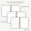 Day Designer 2026-2027 Daily Planner – Premium Planner for Stylish Organization. Combines Monthly Calendar, Hourly Schedule, To-Do List, Gratitude, Goal Setting, Inspirational Quotes, Stickers & More. Elegant laminated Cover with Gold Accents (Azure – 2026-27)(Black Stripe)