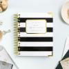 Day Designer 2026-27 Mini Daily Planner, July 2026 – June 2027, 6×8.125 Page Size, Glossy Laminated Cover (Capri – 2026-27)(Black Stripe)