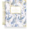 Day Designer 2026-2027 Daily Planner – Premium Planner for Stylish Organization. Combines Monthly Calendar, Hourly Schedule, To-Do List, Gratitude, Goal Setting, Inspirational Quotes, Stickers & More. Elegant laminated Cover with Gold Accents (Casa Bella – 2026-27)(Azure)