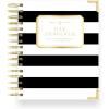 Day Designer 2026-27 Mini Daily Planner, July 2026 – June 2027, 6×8.125 Page Size, Glossy Laminated Cover (Capri – 2026-27)(Black Stripe)