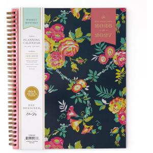 Blue Sky Day Designer 2026-2027 Weekly and Monthly Academic Year Planner Calendar, July 2026 – June 2027, 8.5″ x 11″, Clear Pocket Cover, Laminated Tabs, Storage Pocket, Includes Stickers, Peyton Navy(Peyton Navy- 2026/2027)
