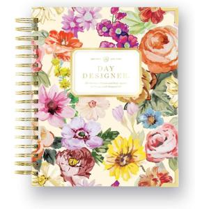 Day Designer 2026-2027 Daily Planner – Premium Planner for Stylish Organization. Combines Monthly Calendar, Hourly Schedule, To-Do List, Gratitude, Goal Setting, Inspirational Quotes, Stickers & More. Elegant laminated Cover with Gold Accents (Azure – 2026-27)(Oh So Lovely – 2026-27)