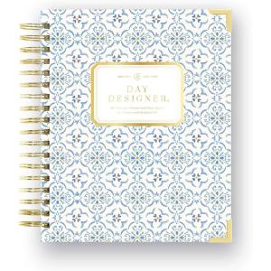 Day Designer 2026-2027 Daily Planner – Premium Planner for Stylish Organization. Combines Monthly Calendar, Hourly Schedule, To-Do List, Gratitude, Goal Setting, Inspirational Quotes, Stickers & More. Elegant laminated Cover with Gold Accents (Casa Bella – 2026-27)(Casa Bella – 2026-27)