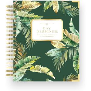 Day Designer 2026-27 Weekly Planner, July 2026 – June 2027, 7.4×9.5 Page Size, Glossy Laminated Cover (Black Stripe – 2026-27)(St. Barts 2026-27)