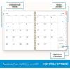 Blue Sky 2026-2027 Large Print Weekly and Monthly Academic Year Planner Calendar, July 2026 – June 2027, 8.5″ x 11″, Flexible Cover, Wirebound, Storage Pocket, Laminated Tabs, Charlotte(Charlotte- 2026/2027)