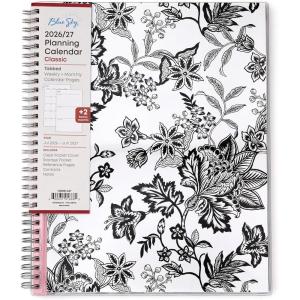 Blue Sky 2026-2027 Weekly and Monthly Academic Year Planner Calendar, July 2026 – June 2027, 8.5″ x 11″, Flexible Pocket Cover, Wirebound, Storage Pocket, Analeis(Analeis- 2026/2027)