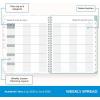 Blue Sky 2026-2027 Weekly and Monthly Academic Year Teacher Lesson Planner Calendar, July 2026 – June 2027, 8.5″ x 11″, Flexible Cover, Wirebound, Laminated Tabs, Storage Pocket, Prairie Aqua(Prairie Aqua- 2025/2026)