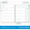 Blue Sky 2026-2027 Weekly and Monthly Academic Year Teacher Lesson Planner Calendar, July 2026 – June 2027, 8.5″ x 11″, Flexible Cover, Wirebound, Laminated Tabs, Storage Pocket, Prairie Aqua(Prairie Aqua- 2025/2026)