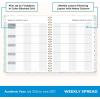 Blue Sky 2026-2027 Weekly and Monthly Academic Year Teacher Lesson Planner Calendar With Clipboard, July 2026 – June 2027, 8.5″ x 11″, Hard Cover, Wirebound, Laminated Tabs, Miah(Miah- 2026/2027)