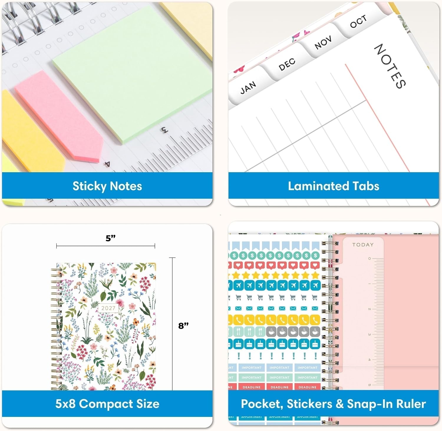 image:imageBlue Sky 2027 15Month Weekly amp Monthly Planner 85x11 LondonberryLondonberry 2027