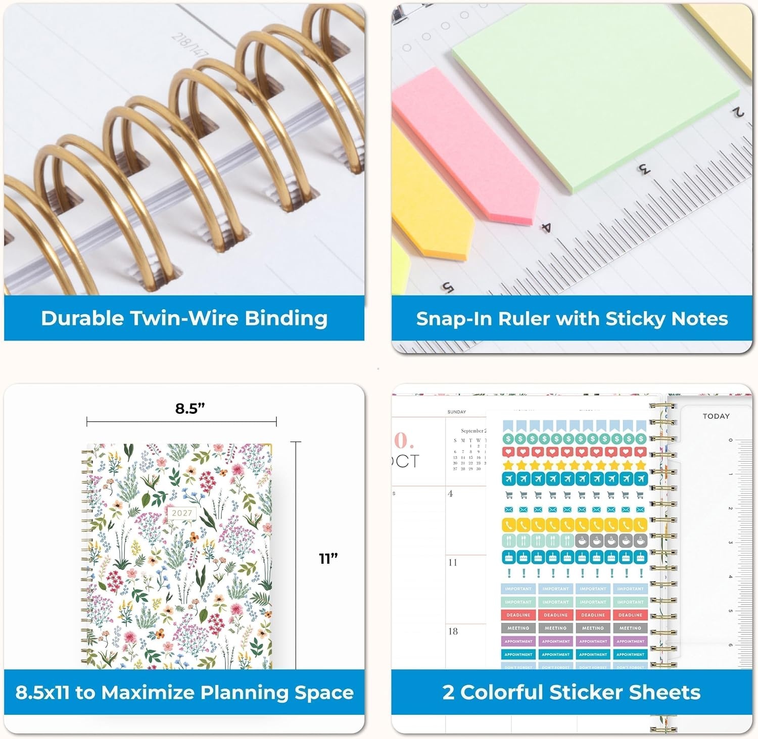 image:imageBlue Sky 2027 15Month Weekly amp Monthly Planner 85x11 LondonberryLondonberry 2027