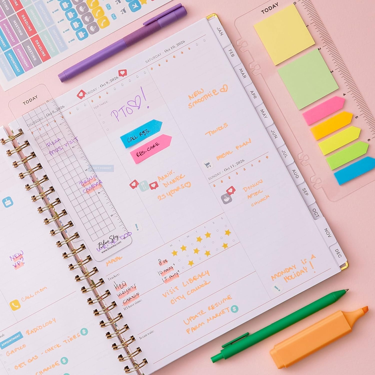 image:imageBlue Sky 2027 15Month Weekly amp Monthly Planner 85x11 LondonberryLondonberry 2027