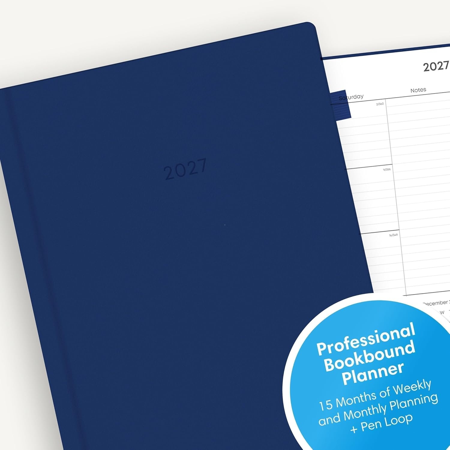 image:imageBlue Sky 2027 15Month Weekly amp Monthly Planner 85x11 Soft Blue