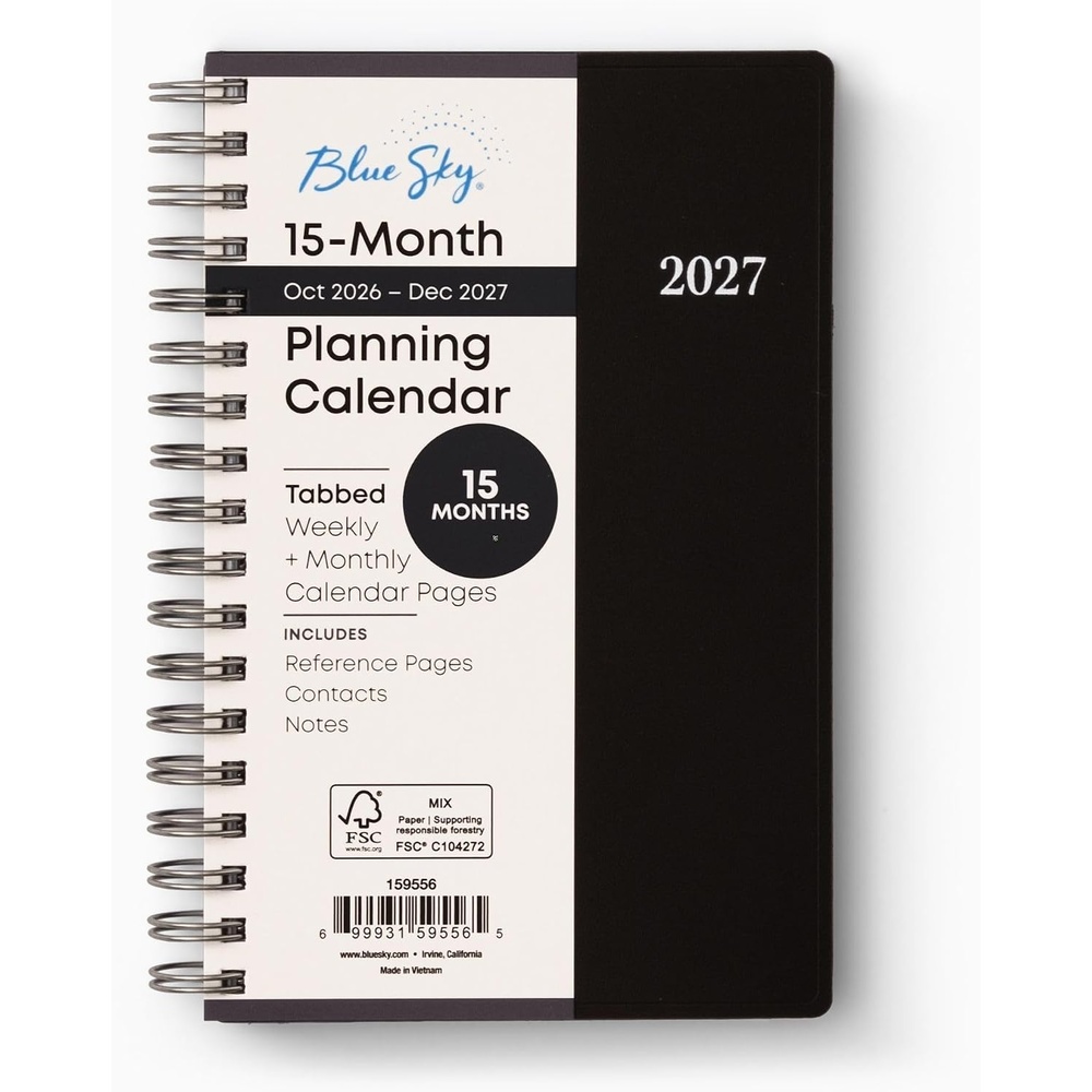 image:imageBlue Sky 2027 15Month Weekly amp Monthly Planner 3625x6125 EnterpriseEnterprise 2027