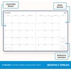 Blue Sky 2027 15-Month Weekly & Monthly Planner, 8.5″x11″, Soft Blue