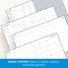 Blue Sky 2027 15-Month Weekly & Monthly Planner, 8″x10″, Steel Blue