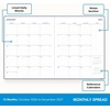 Blue Sky 2027 15-Month Weekly & Monthly Planner, 8″x10″, Steel Blue