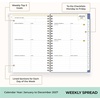 Blue Sky 2027 Weekly & Monthly Planner Calendar, 5″x8″, Serenity Tile Blue(Serenity Tile Blue- 2027)