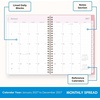 Blue Sky 2027 Weekly and Monthly Planner Calendar, 5.875″x8.625″ Maraschino