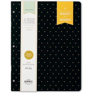 Blue Sky 2027 24-Month Monthly Planner Calendar, 8.5″x11″, Swiss Dot Black(Swiss Dot Black- 2027)