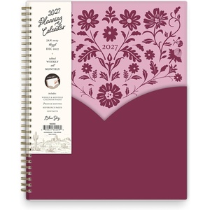 Blue Sky 2027 Weekly and Monthly Planner Calendar, 8.5″x11″, Yeehaw Mauve
