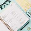 Blue Sky 2027 Daily & Monthly Planner Calendar, 8″x10″, Rugby Stripe Black