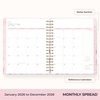 Blue Sky Rachel Parcell 2027 Daily & Monthly Planner Calendar, 7″x9″, Peony(Peony- 2026)