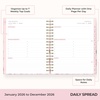 Blue Sky Rachel Parcell 2027 Daily & Monthly Planner Calendar, 7″x9″, Peony(Peony- 2026)