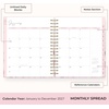 Blue Sky Rachel Parcell 2027 Daily & Monthly Planner Calendar, 7″x9″, Peony(Peony- 2027)