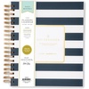 Blue Sky 2027 Daily & Monthly Planner Calendar, 8″x10″, Rugby Stripe Black