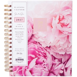 Blue Sky Rachel Parcell 2027 Daily & Monthly Planner Calendar, 7″x9″, Peony(Peony- 2027)