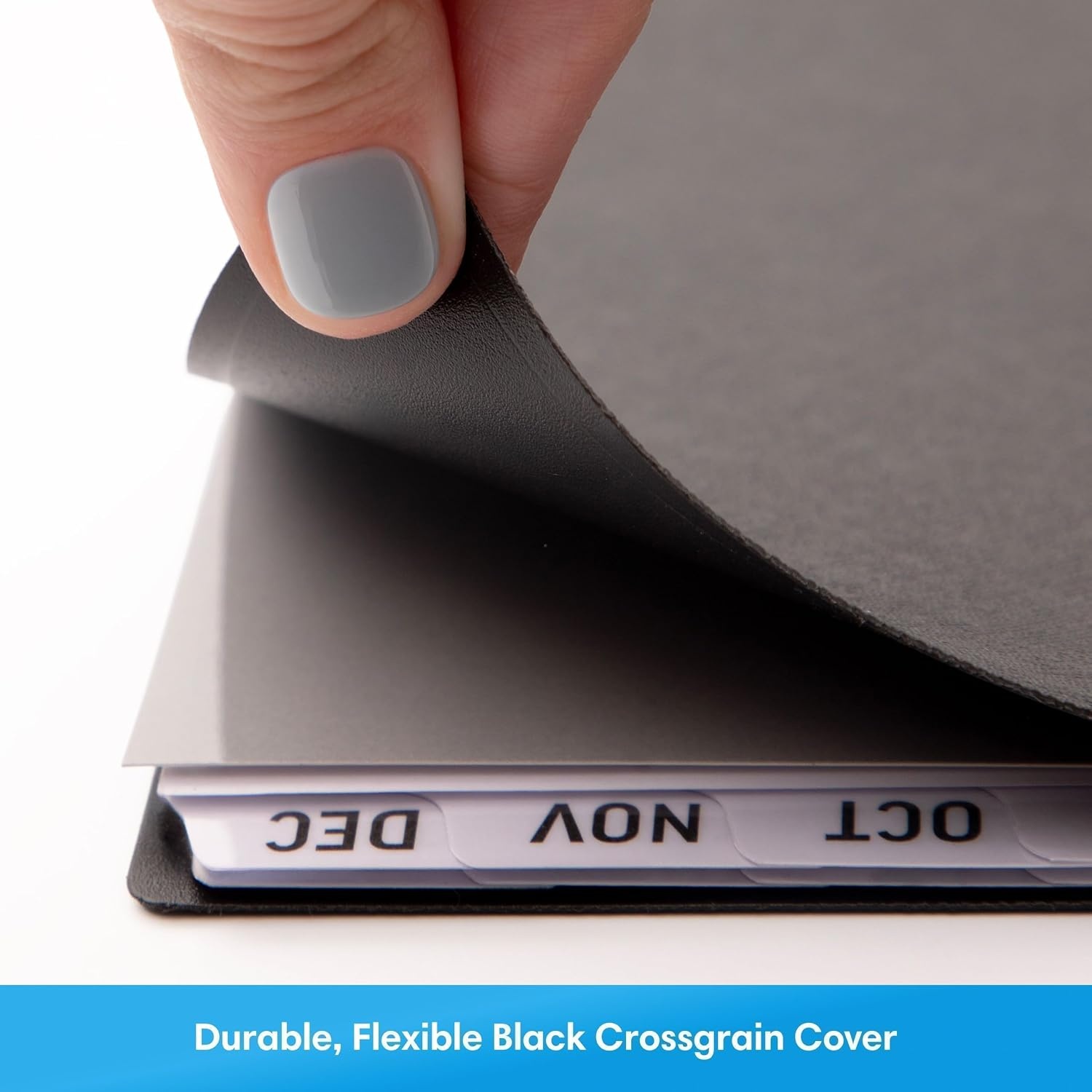 image:imageBlue Sky 2027 18Month Monthly Planner 8x10 Large Print Solid BlackSolid Black 2027