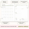 Blue Sky 2027 Monthly Planner Calendar, 8″ x 10″, Fresh Picked Cream