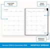 Blue Sky 2027 Monthly Planner Calendar, 8″x10″, Baccara Dark(Baccara Dark- 2026)