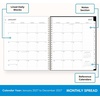 Blue Sky 2027 Monthly Planner Calendar, 8″x10″, Baccara Dark(Baccara Dark- 2027)
