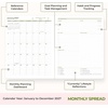 Blue Sky 2027 Monthly Planner Calendar, 8″x10″, Marine Blue