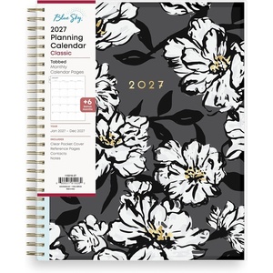Blue Sky 2027 Monthly Planner Calendar, 8″x10″, Baccara Dark(Baccara Dark- 2027)