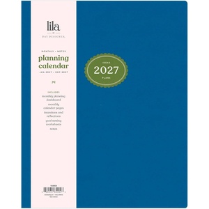 Blue Sky 2027 Monthly Planner Calendar, 8″x10″, Marine Blue