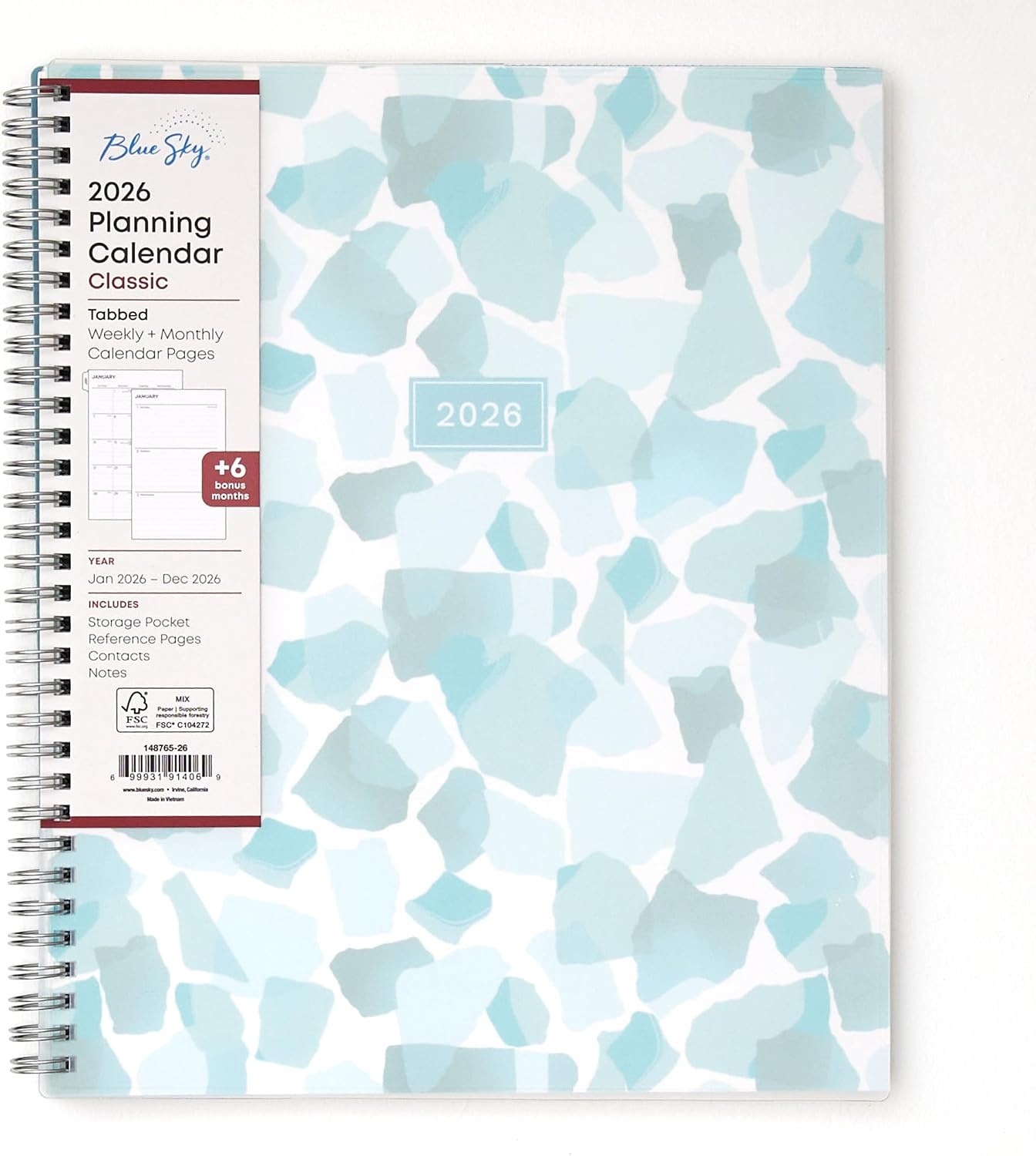 image:imageBlue Sky 2027 Weekly amp Monthly Planner Calendar 5x8 AmitzaAmitza 2026
