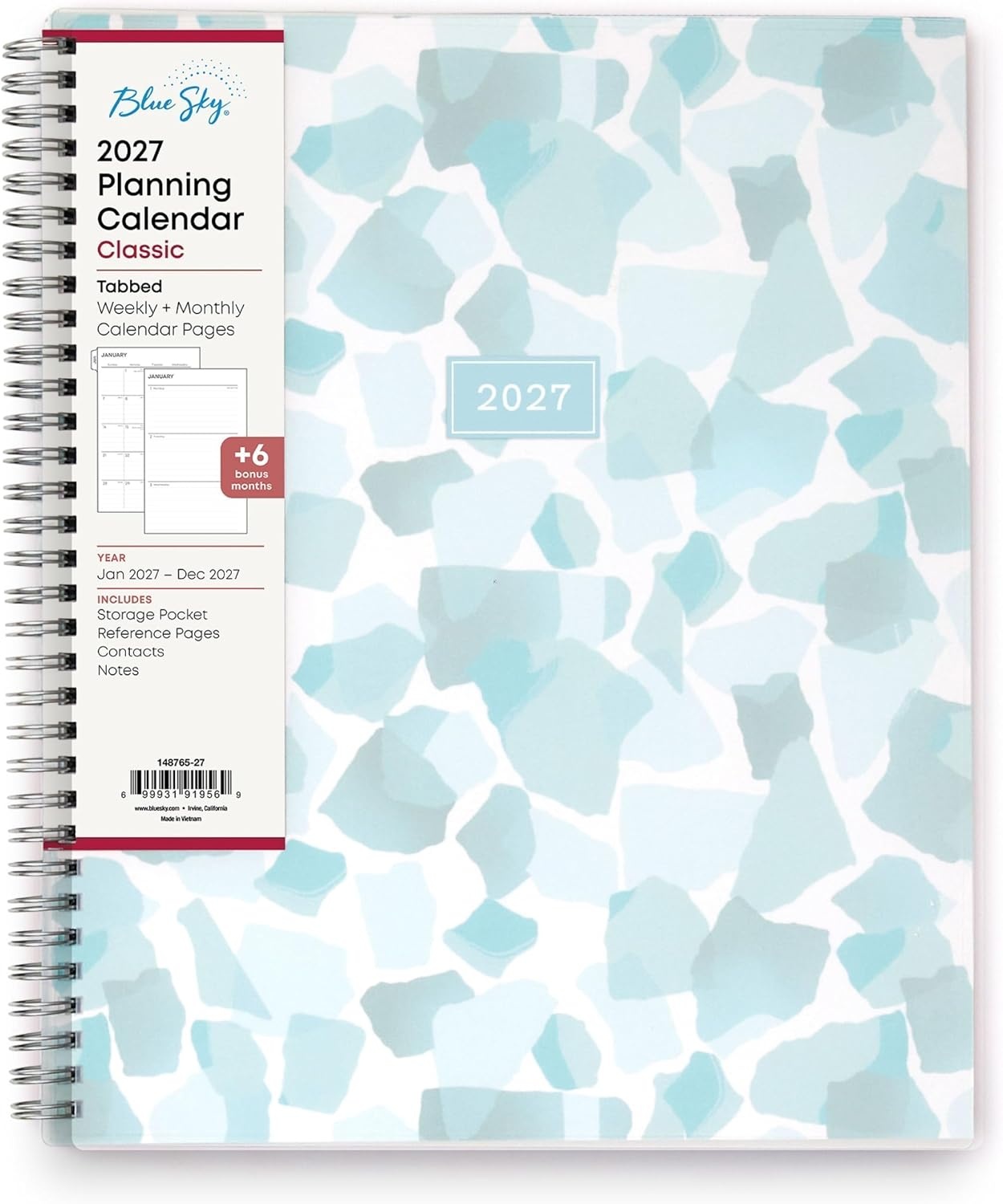 image:imageBlue Sky 2027 Weekly amp Monthly Planner Calendar 5x8 AmitzaAmitza 2027
