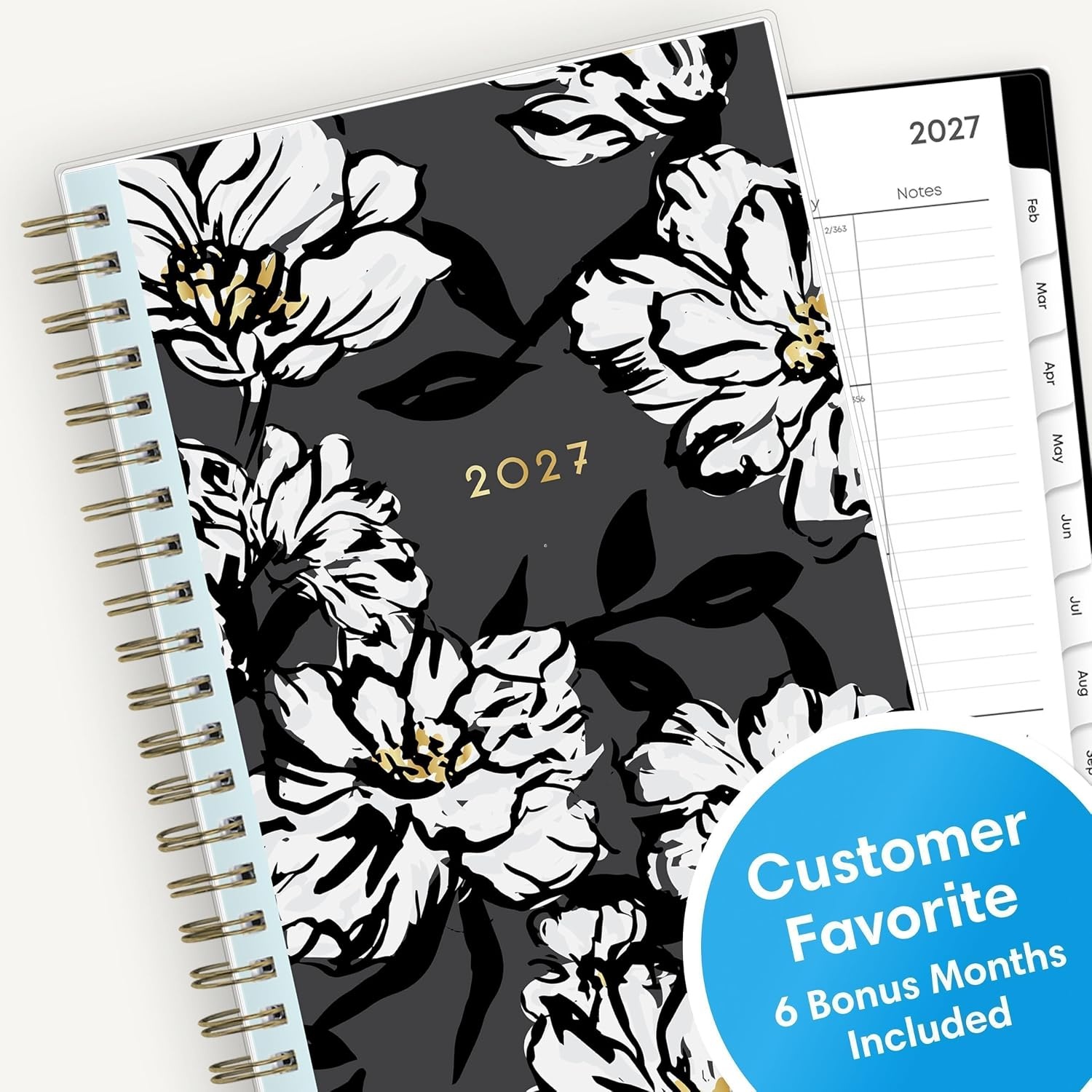 image:imageBlue Sky 2027 Weekly amp Monthly Planner Calendar 5x8 Baccara DarkBaccara Dark 2027