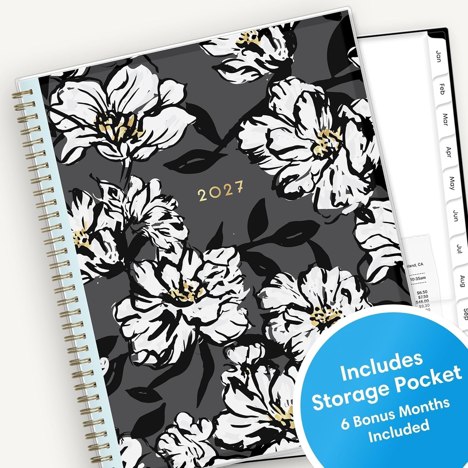 image:imageBlue Sky 2027 Weekly amp Monthly Planner Calendar 5x8 Baccara DarkBaccara Dark 2027