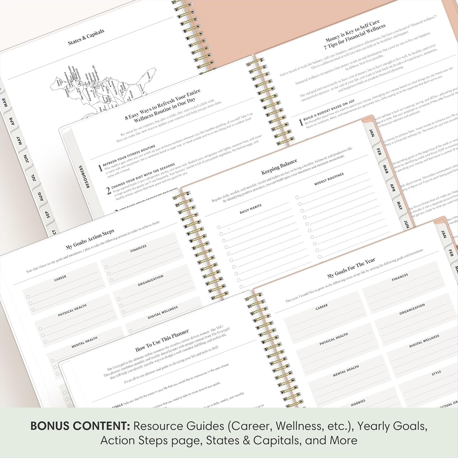 image:imageBlue Sky 2027 Weekly amp Monthly Planner Calendar 5x8 Bengala Desert RoseBengala Desert Rose 2027