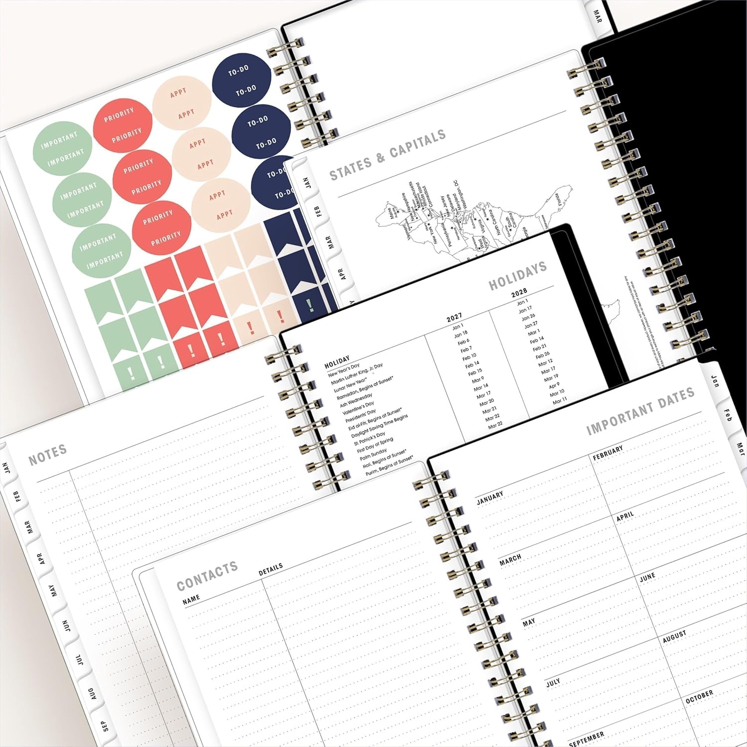 image:imageBlue Sky 2027 Weekly amp Monthly Planner Calendar 5x8 ButterfliesButterflies 2027