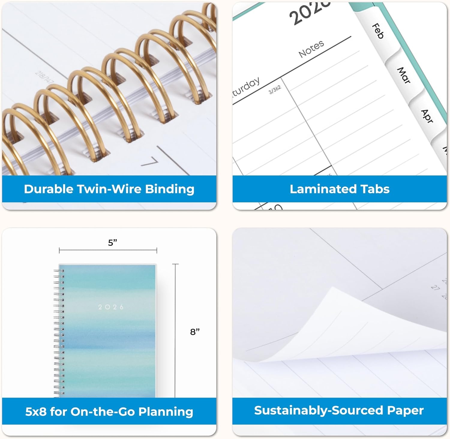 image:imageBlue Sky 2027 Weekly amp Monthly Planner Calendar 5x8 ChloeChloe 2026
