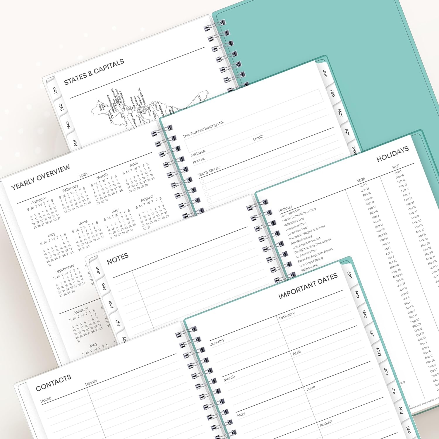 image:imageBlue Sky 2027 Weekly amp Monthly Planner Calendar 5x8 ChloeChloe 2026